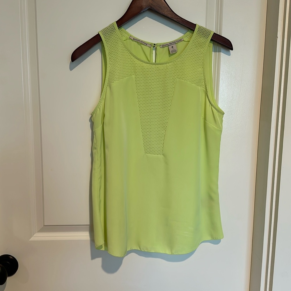 Maison scotch lime green top